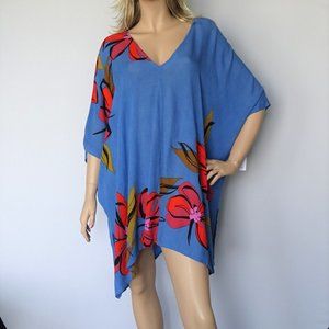 O'Neill NWT Tessa Blue Floral Cover Up NWT